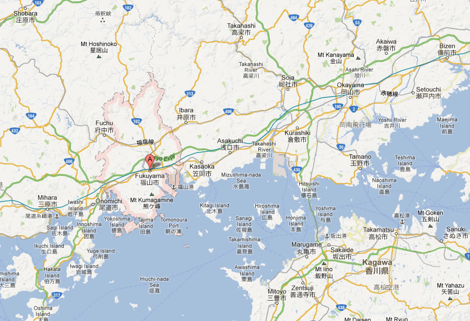 map of Fukuyama