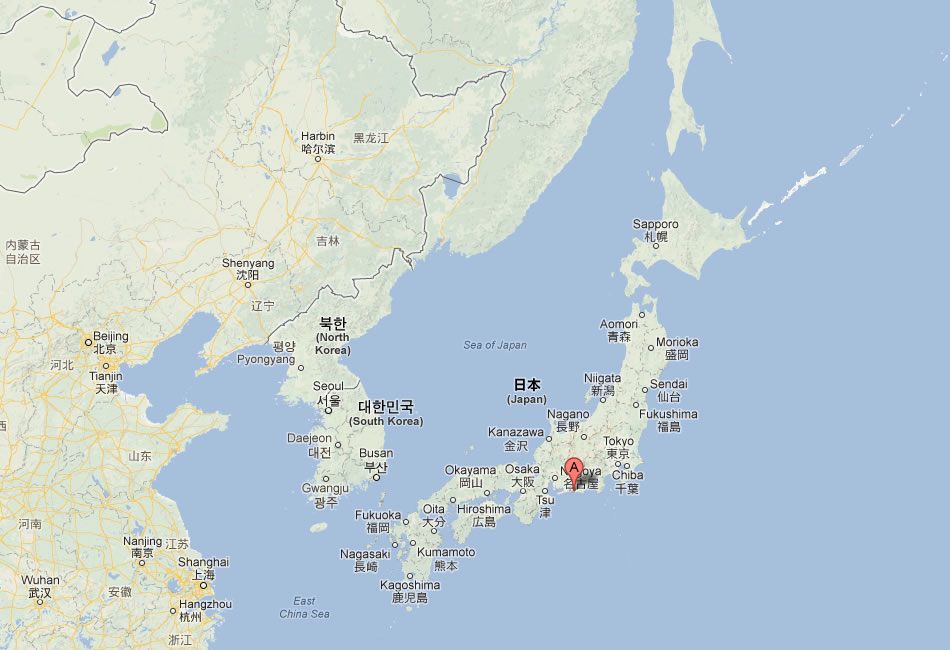 map of Hamamatsu japan