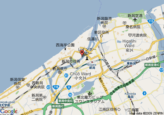 Niigata center map