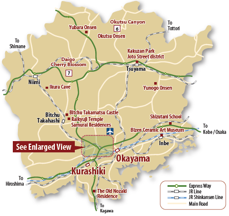 okayama province map