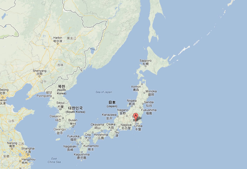 map of Saitama japan