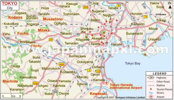 tokyo city maps