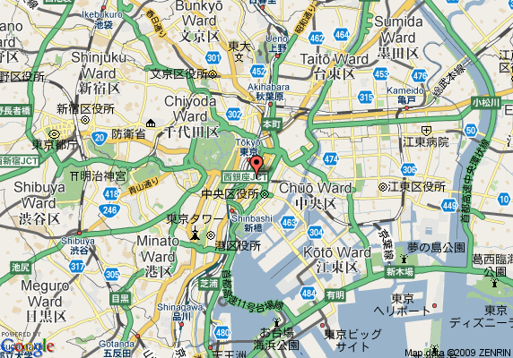 tokyo map parks