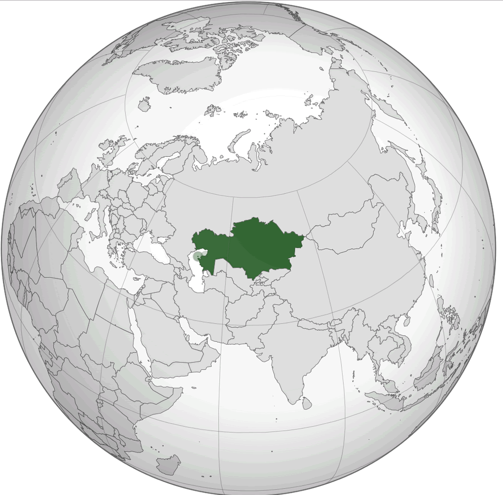 where is kazakhstan in the world