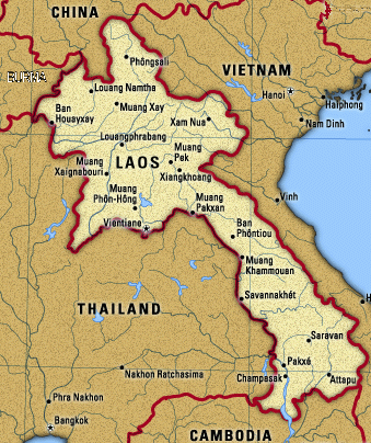 laos maps