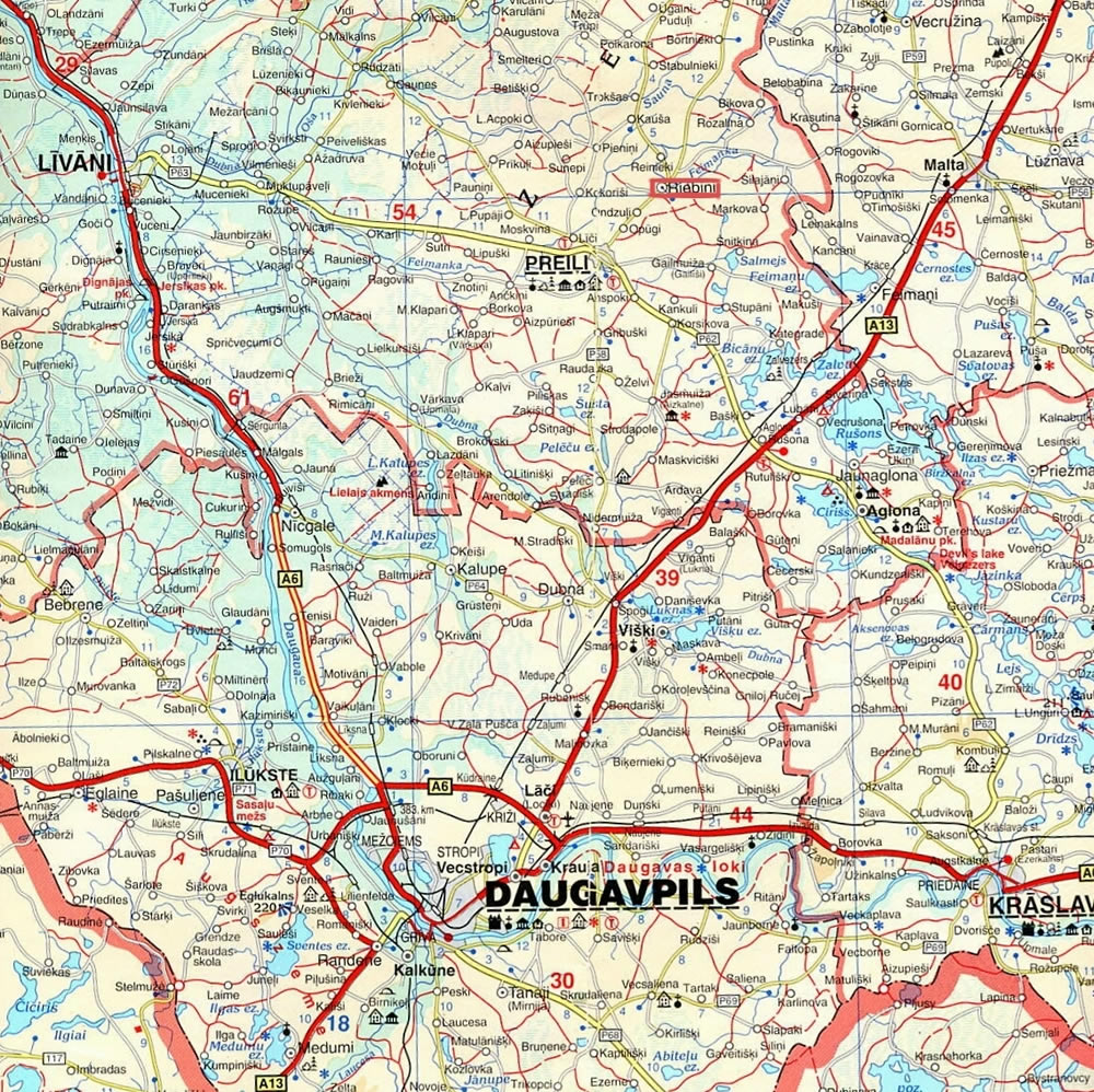 Daugavpils road map