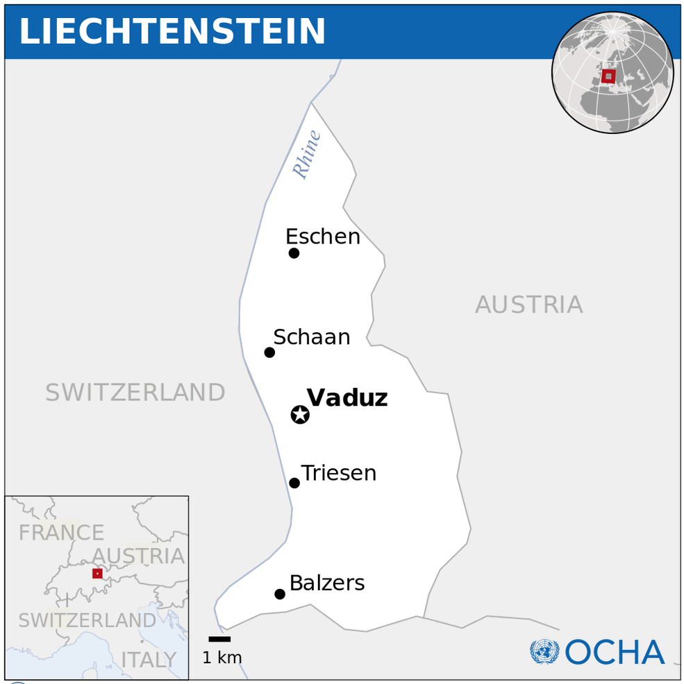 liechtenstein location map