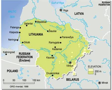 lithuania Siauliai map