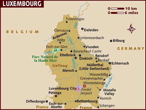 map luxembourg