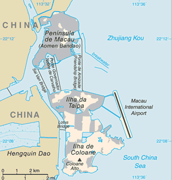 macau peninsula map china