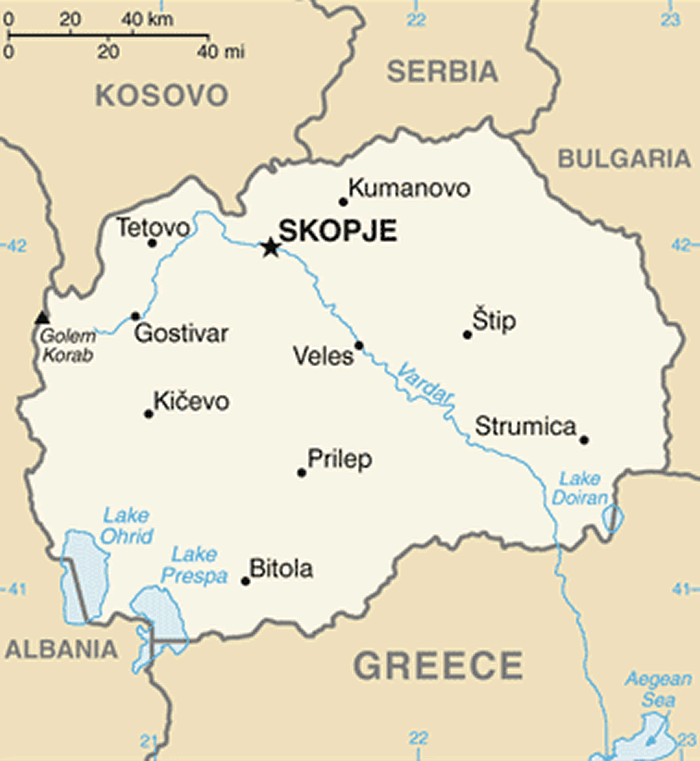 macedonia cities map