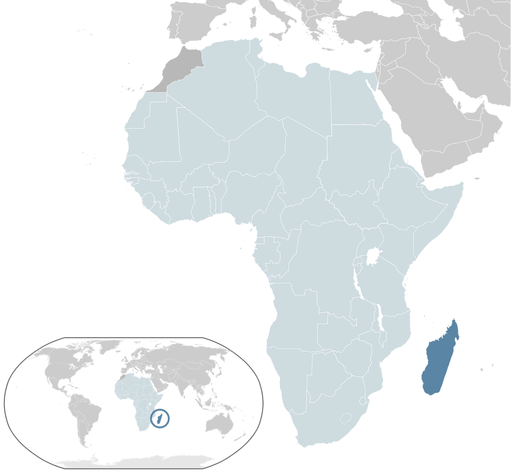 where is madagascar in the world