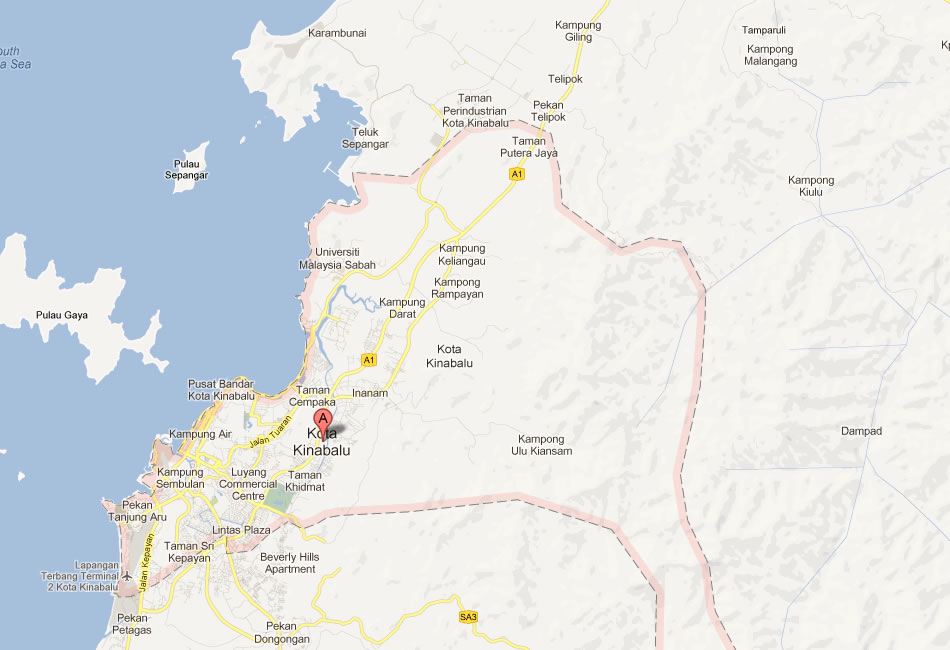 Kota Kinabalu Map And Kota Kinabalu Satellite Image