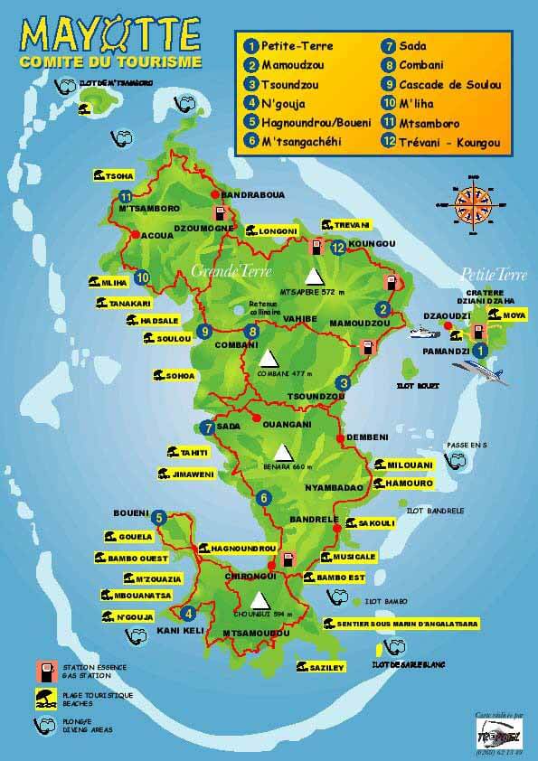 Carte Mayotte : Plan Mayotte 