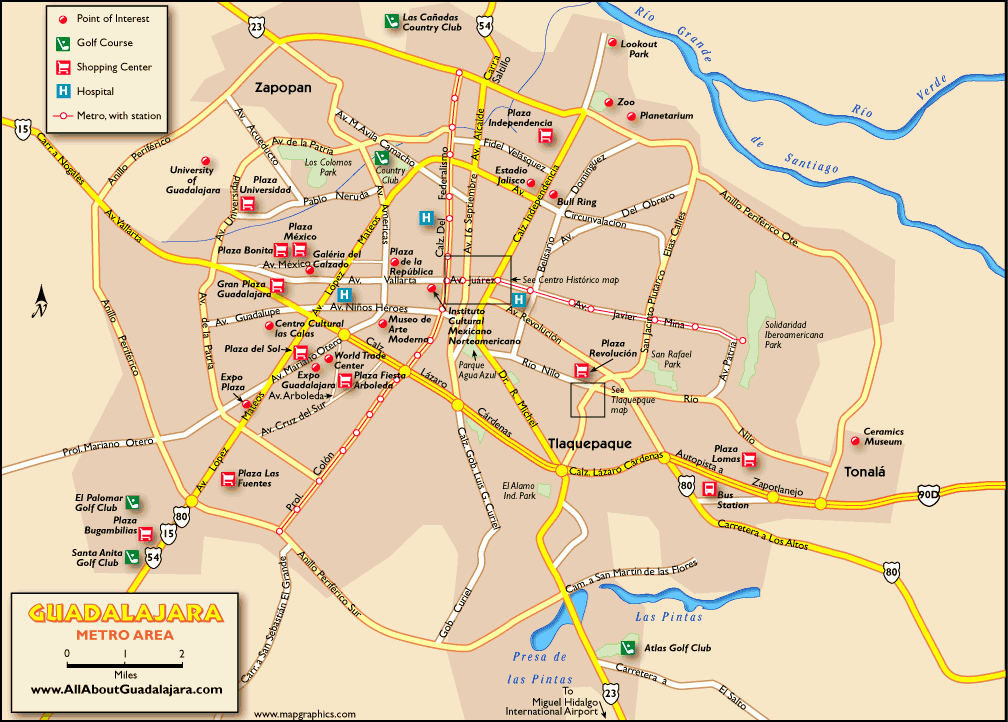 guadalajara metro map