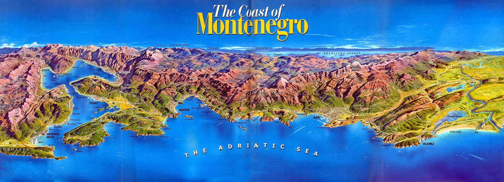 the coast of montenegro