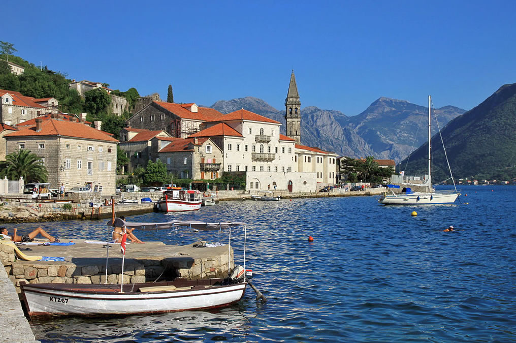 View from Perast Montenegro