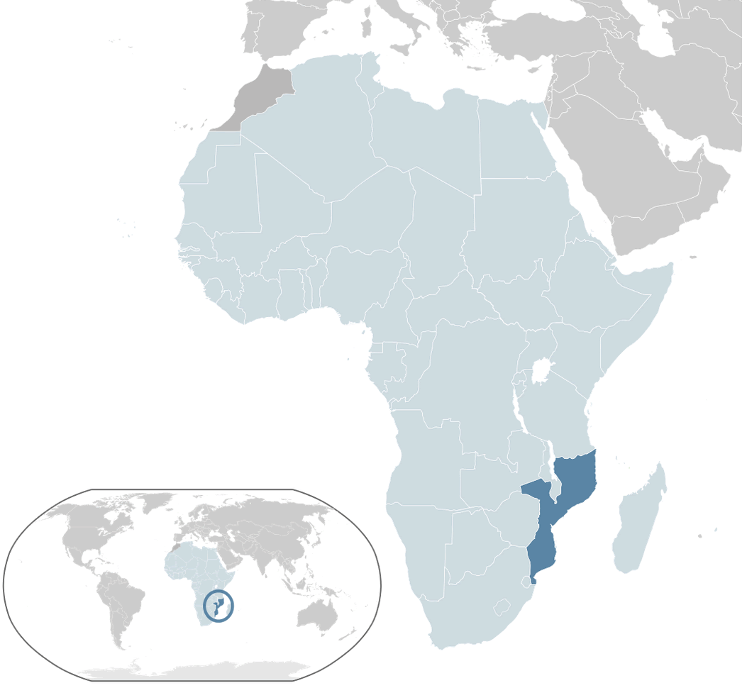 where is mozambique in the world