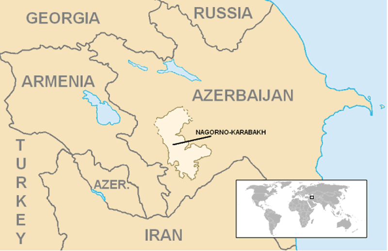 nagorno karabakh location map