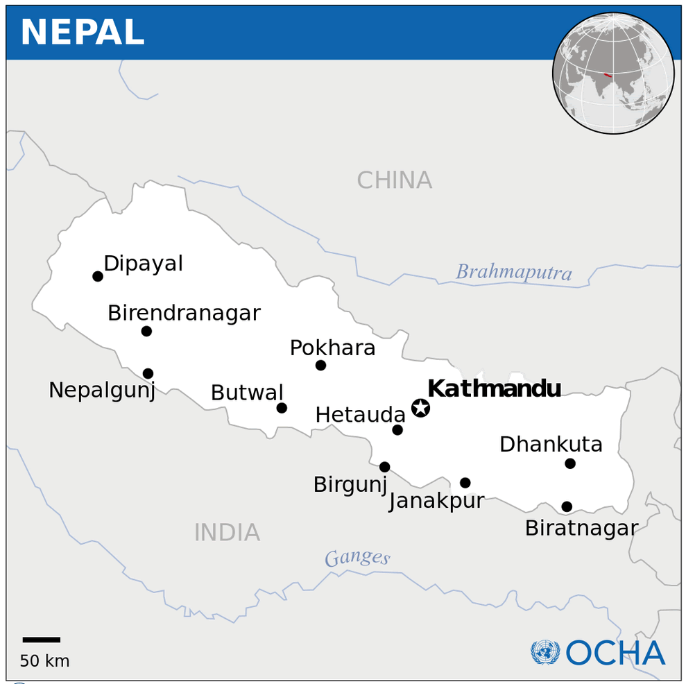 Nepal Map - Nepal