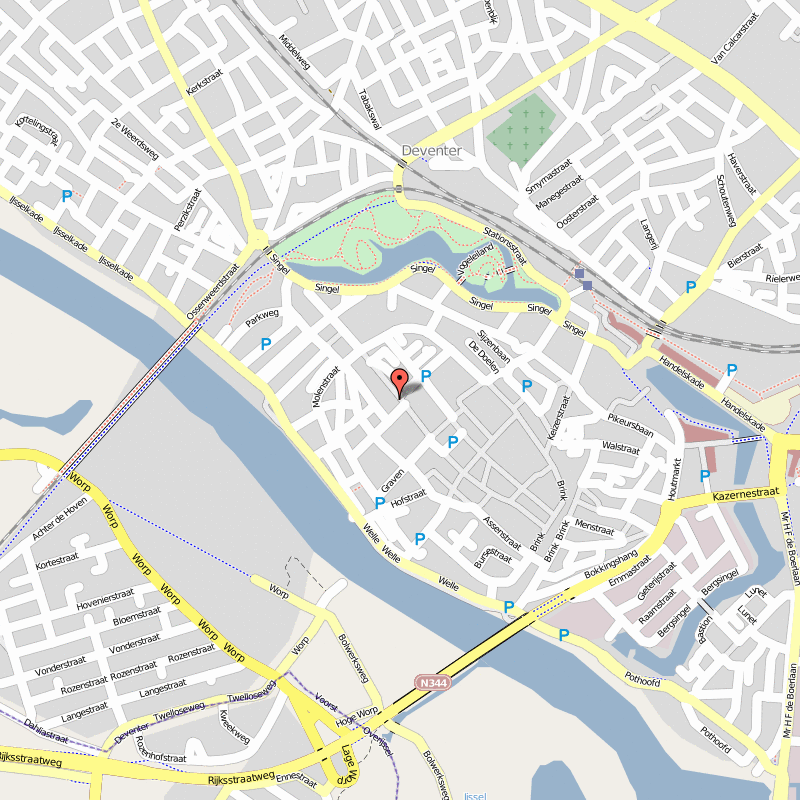 Deventer center map