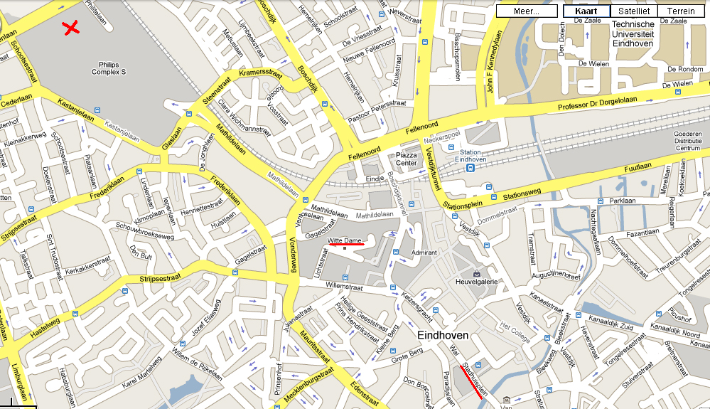Eindhoven city center map