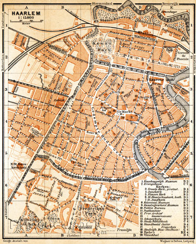 Haarlem historical map