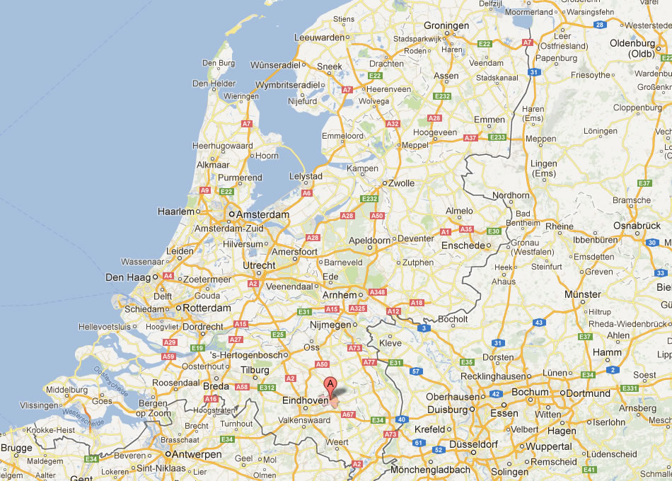 map of Helmond Netherlands