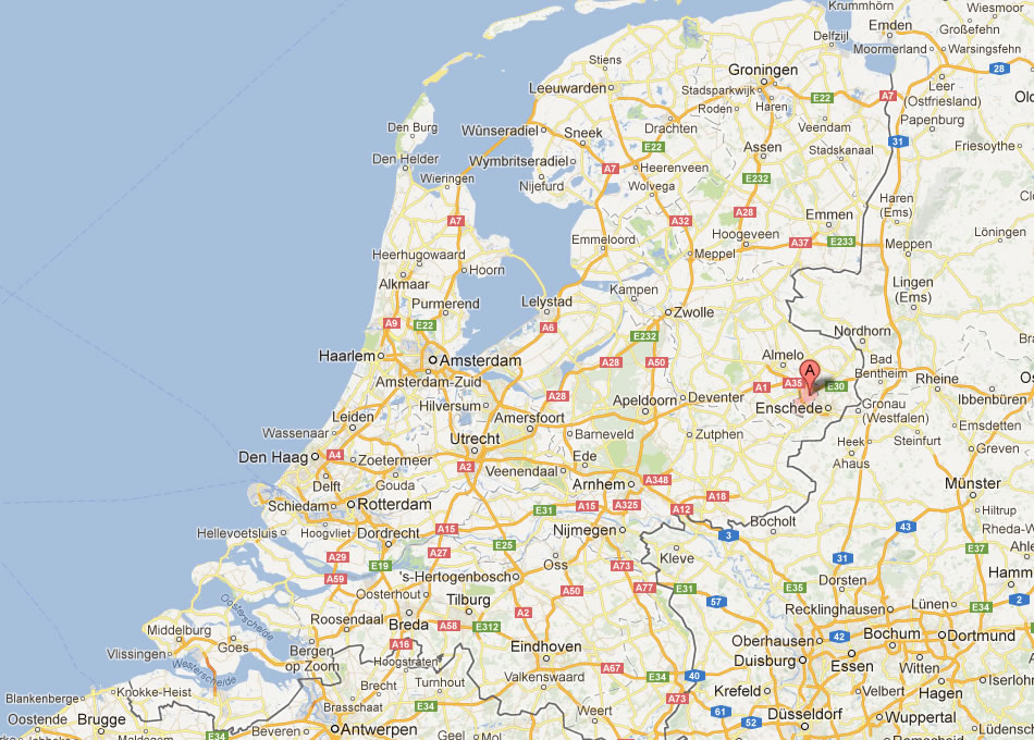 map of Hengelo Netherlands