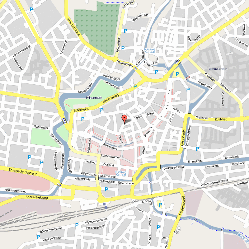 Leeuwarden center map