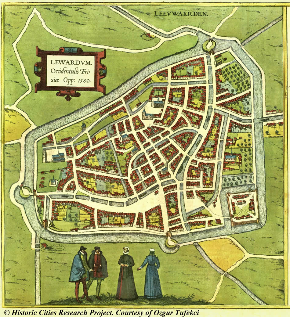 Leeuwarden map 1580