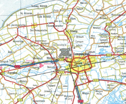 Leeuwarden regional map