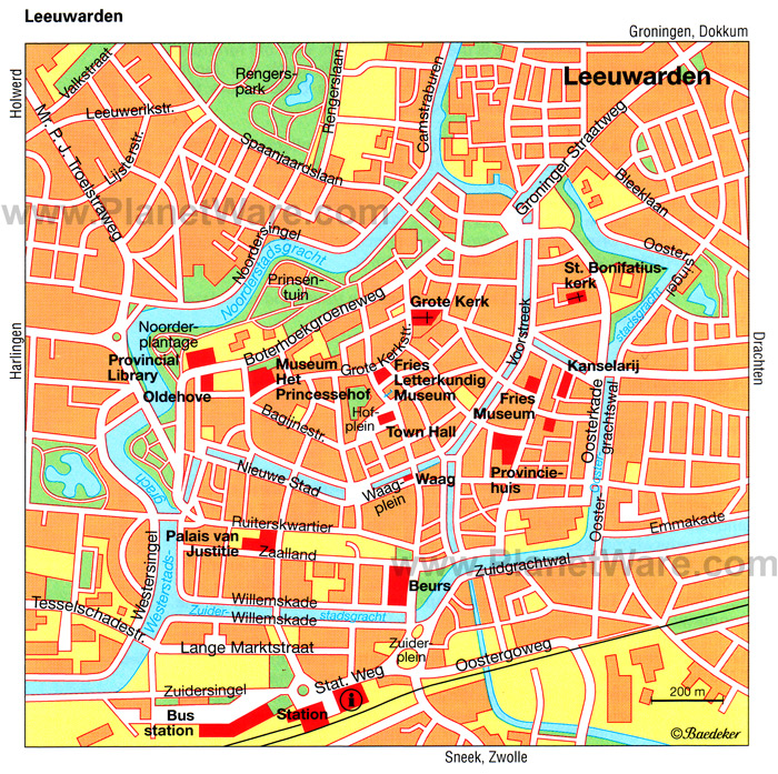 map Leeuwarden
