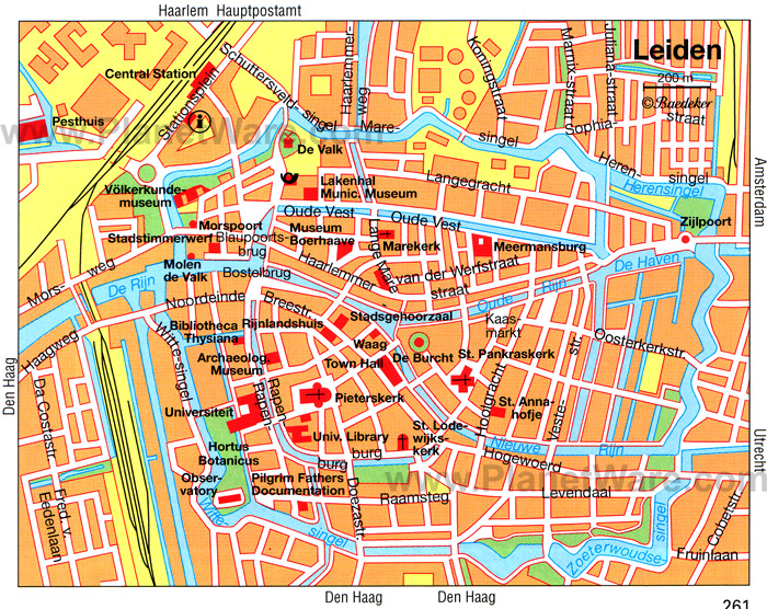 Leiden map