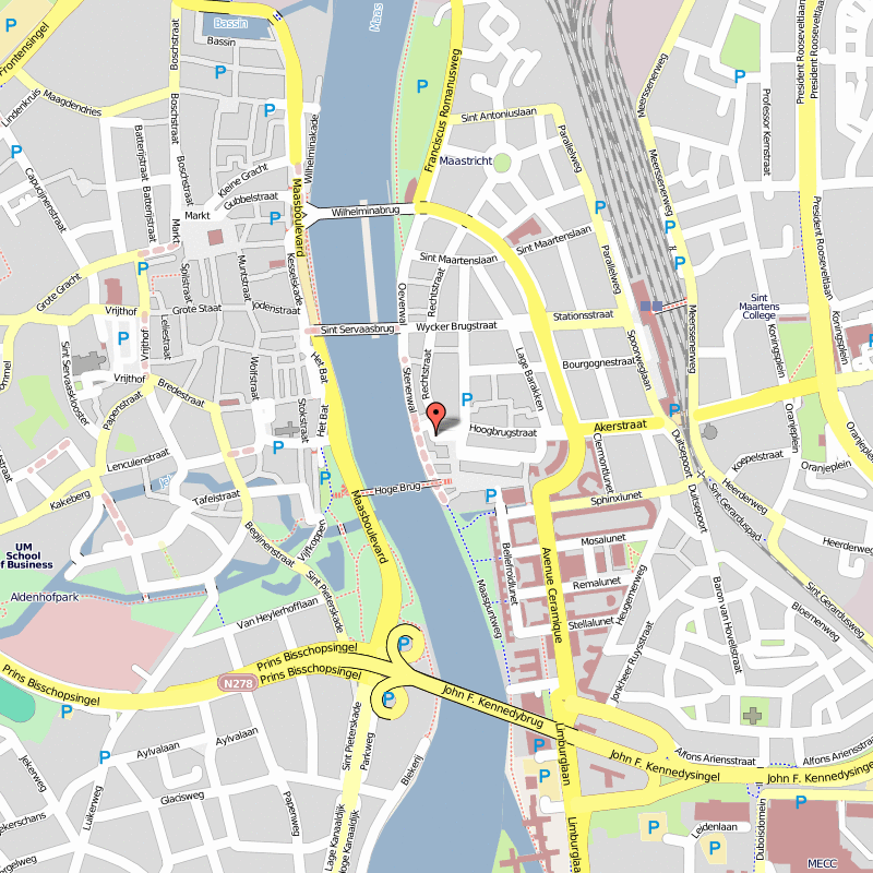 Maastricht downtown map