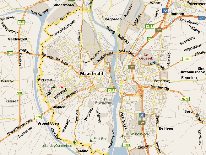 Maastricht regions map
