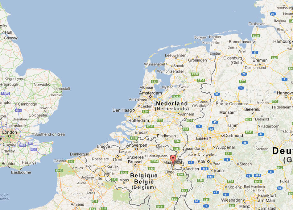 map of Maastricht Netherlands