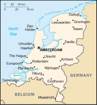 netherlands cities map