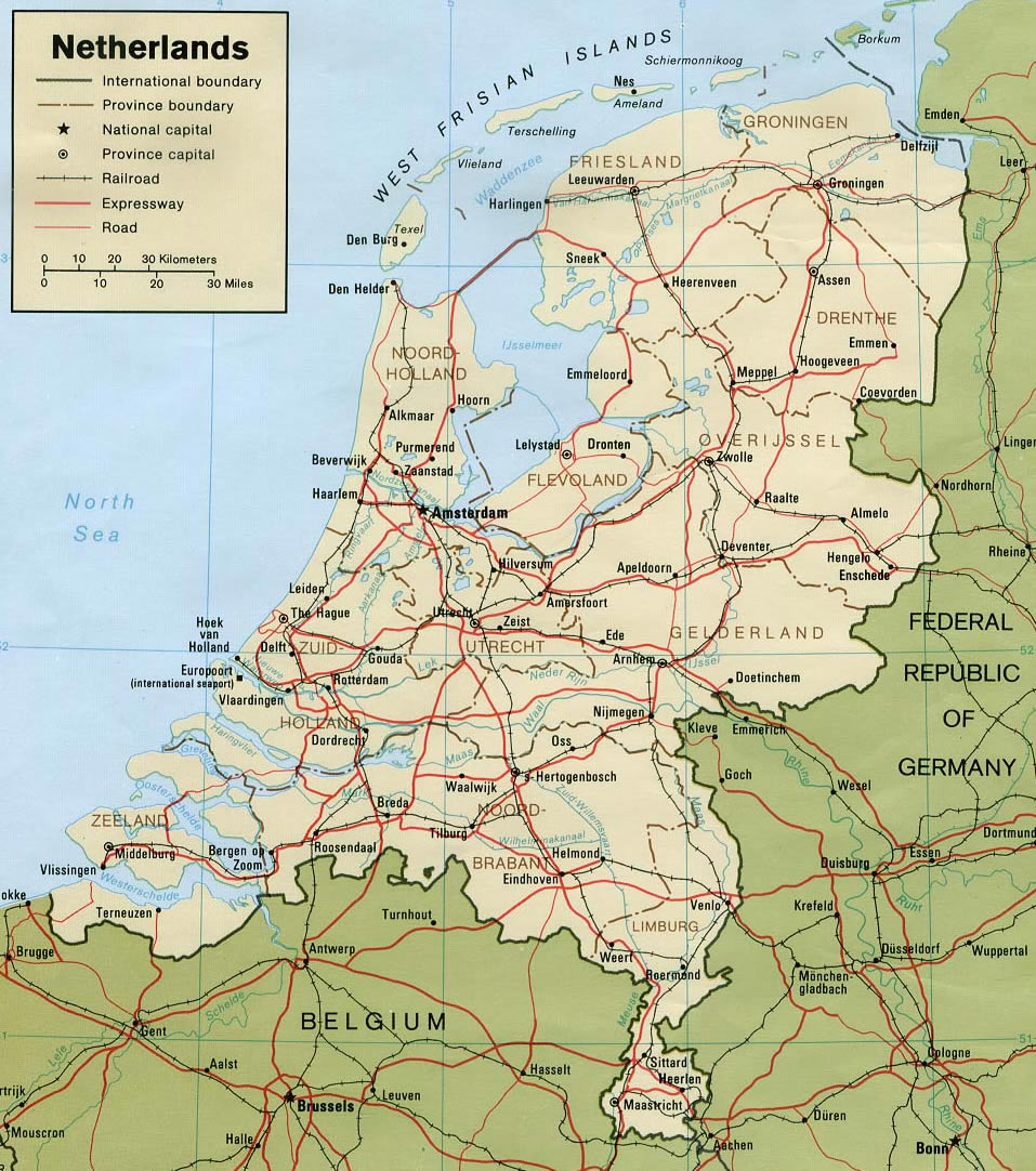 netherlands political map