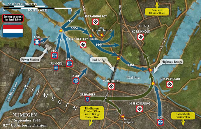 Nijmegen 1944 map