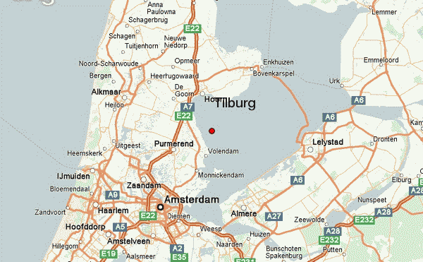 Tilburg amsterdam map