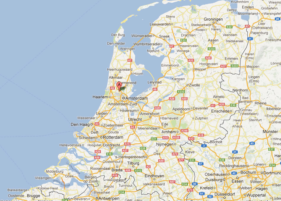 map of Zaanstad Netherlands