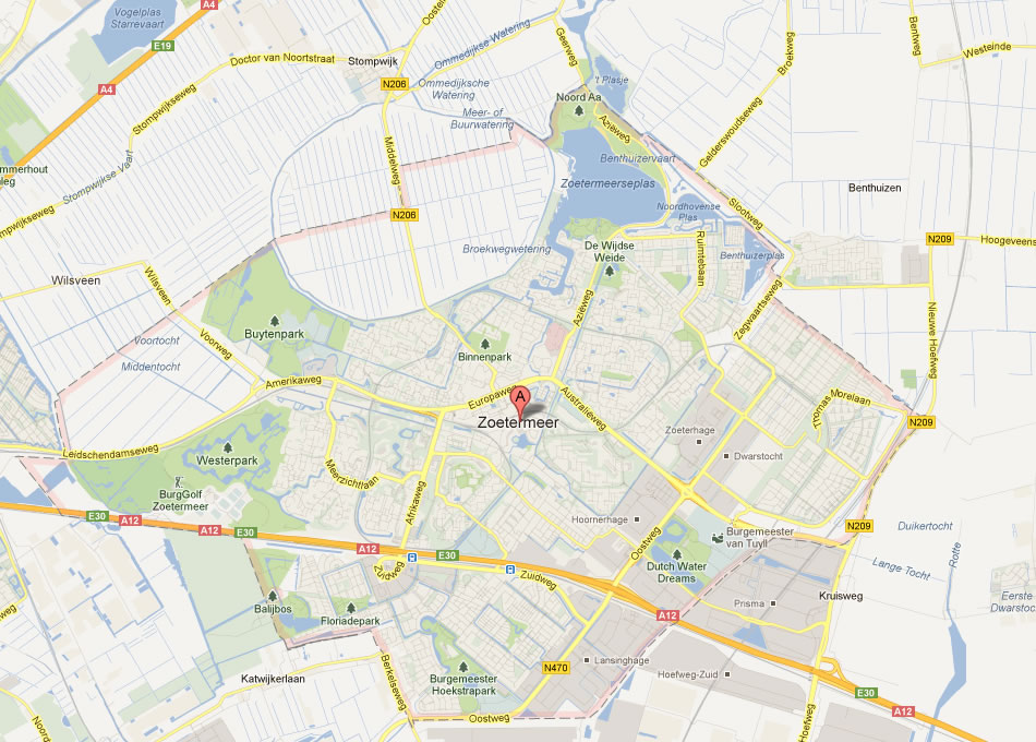 map of Zoetermeer