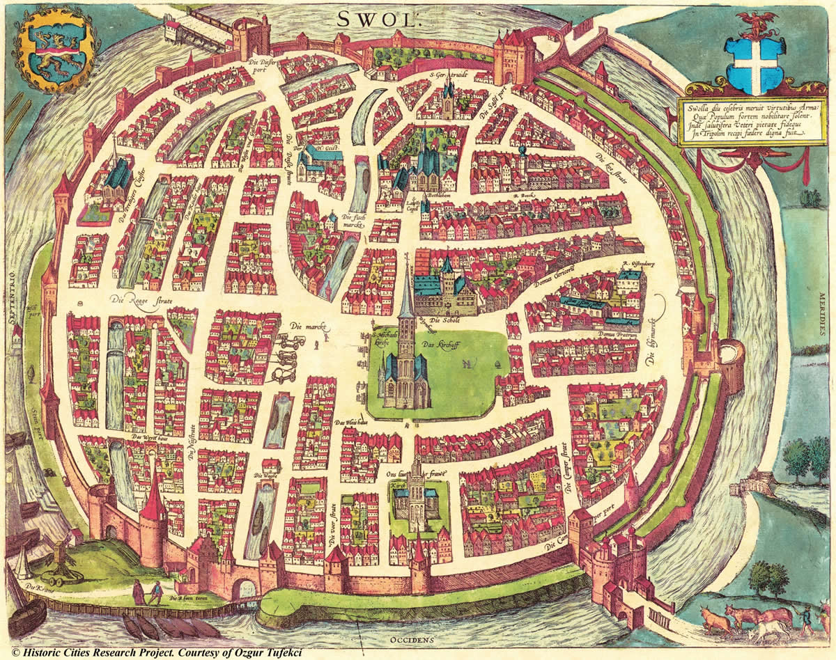 Zwolle historical map