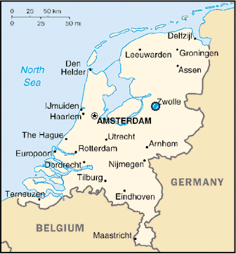 netherlands map Zwolle