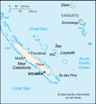 map of new caledonia