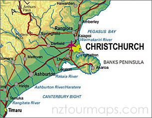 map christchurch