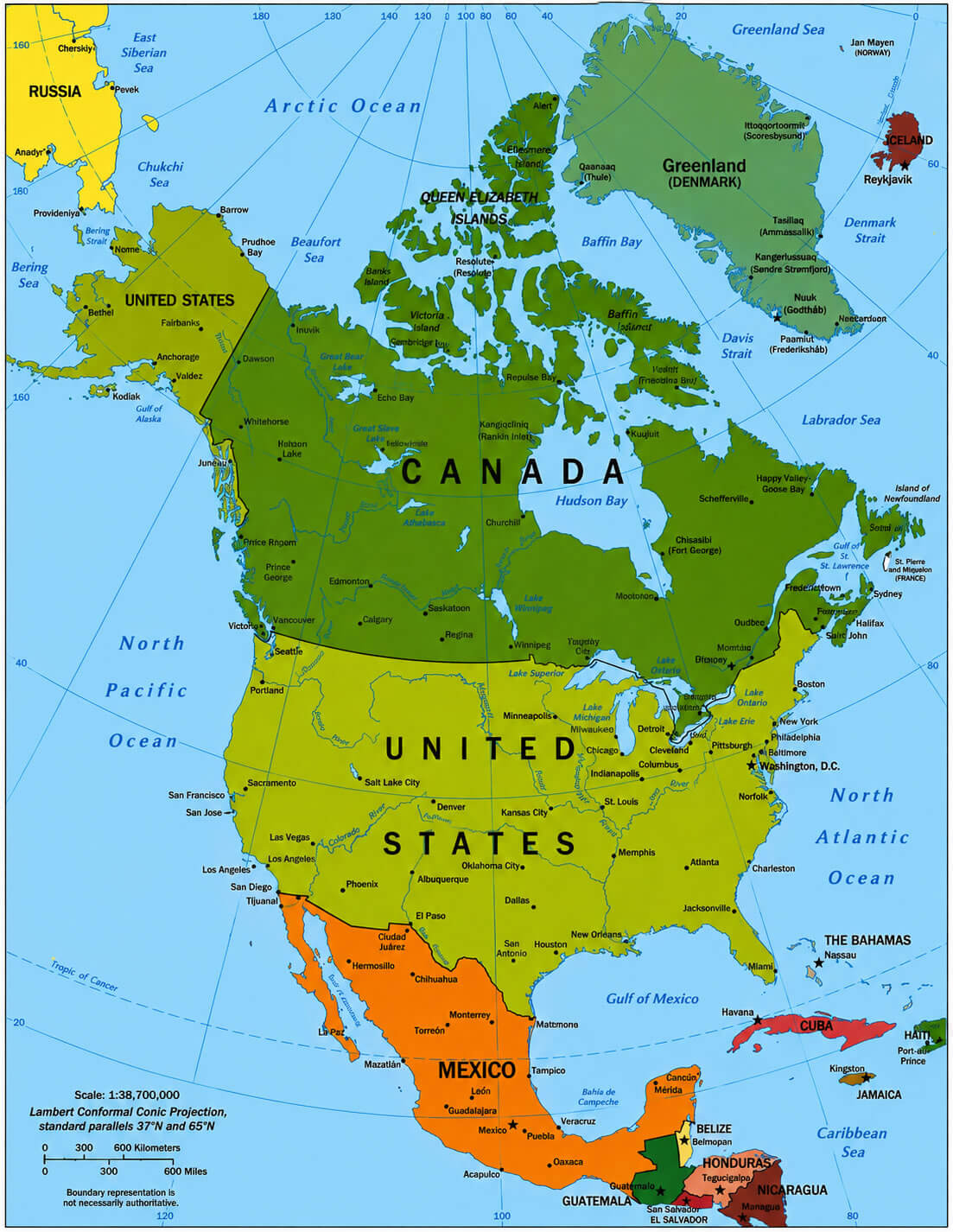 Map Of North America