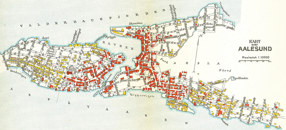 alesund map 1911