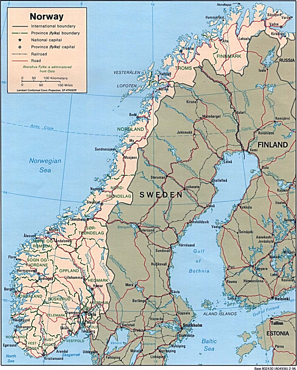 norway political map Moss
